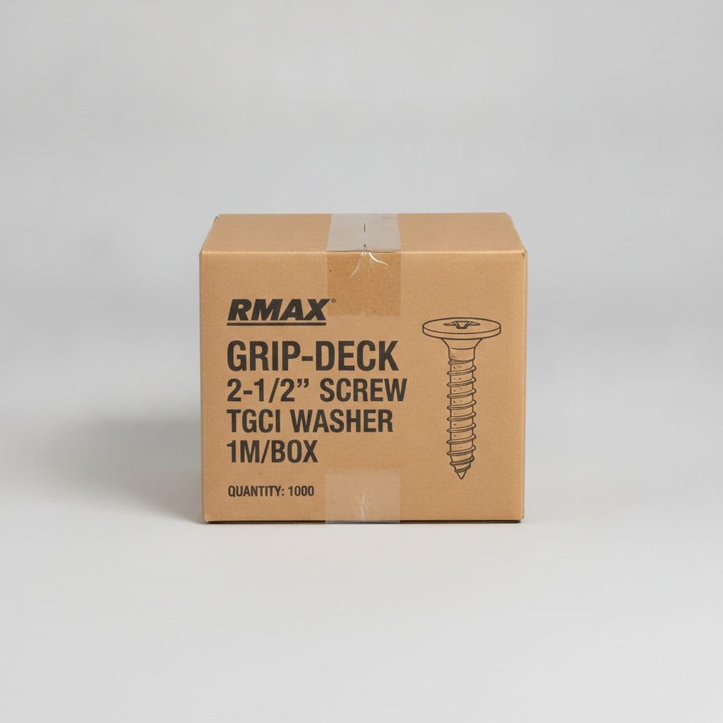 RMAX GRIP-DECK 2-1/2" SCREW TGCI WASHER 1M/BOX