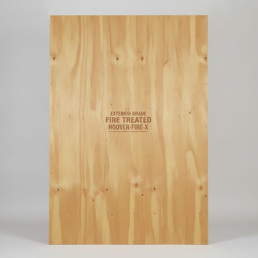 5/8" 4'X8' EXTERIOR GRA DE FIRE TREATED HOOVER-FIRE-X
