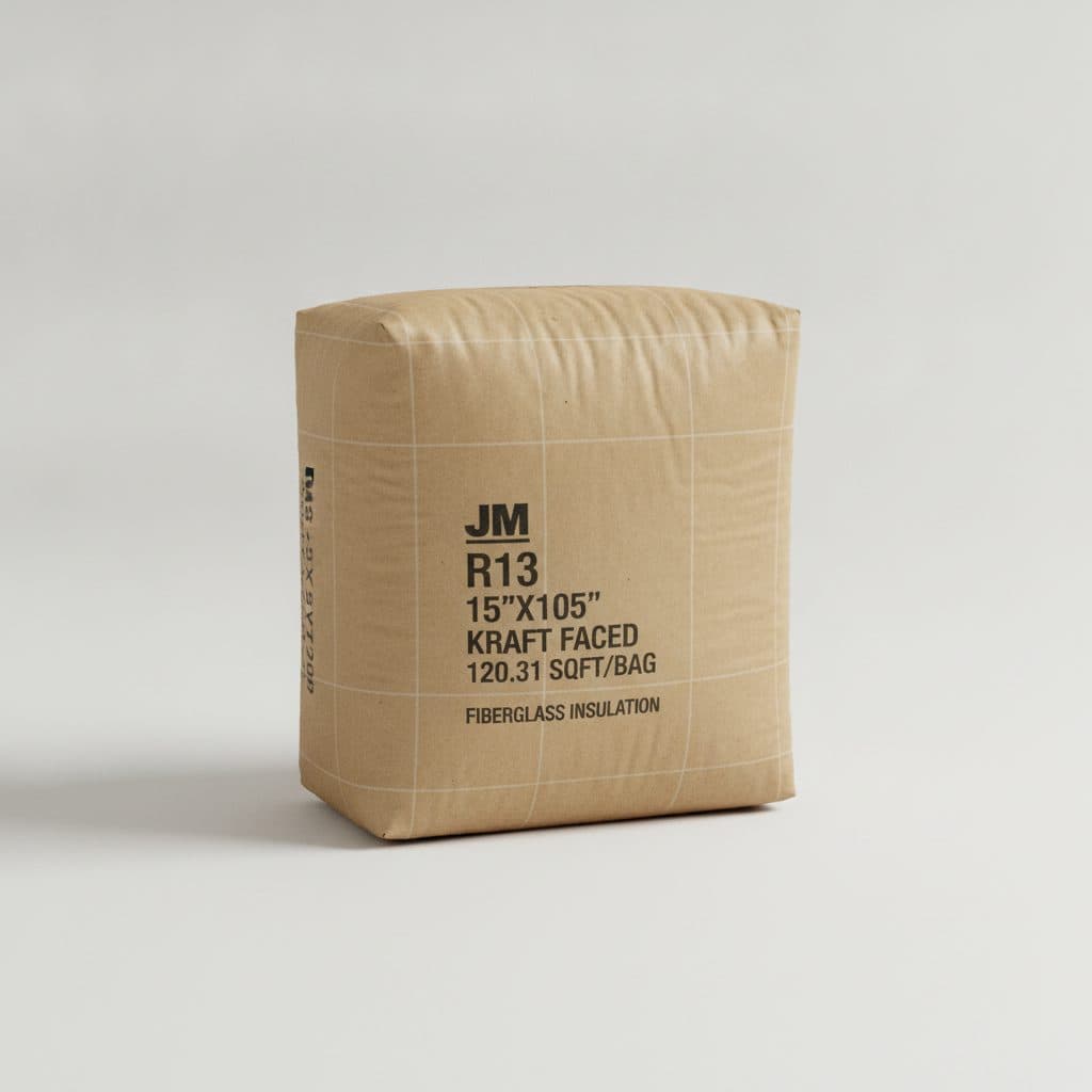 JM R13 15"X105" KRAFT FACED 120.31 SQFT/BAG
