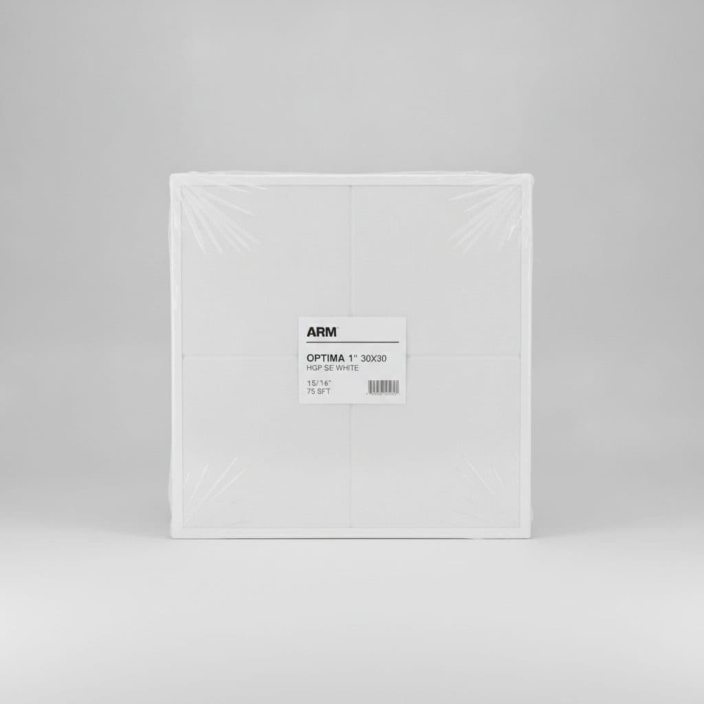 ARM OPTIMA 1" 30X30 HGP SE WHITE 15/16" 75 SFT