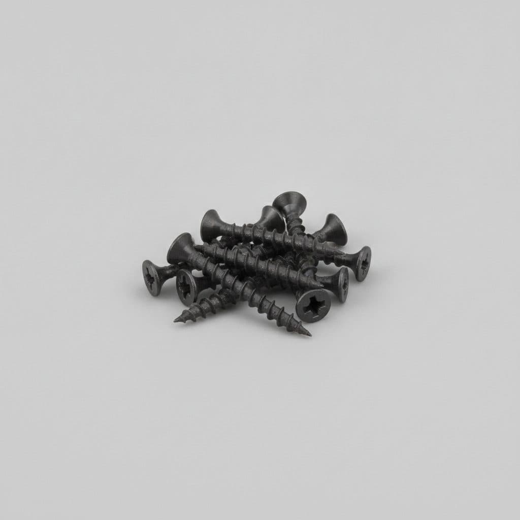 BBI #6X1-1/4" FINE PHIL SP SCREW BLACK PHOS (8M)